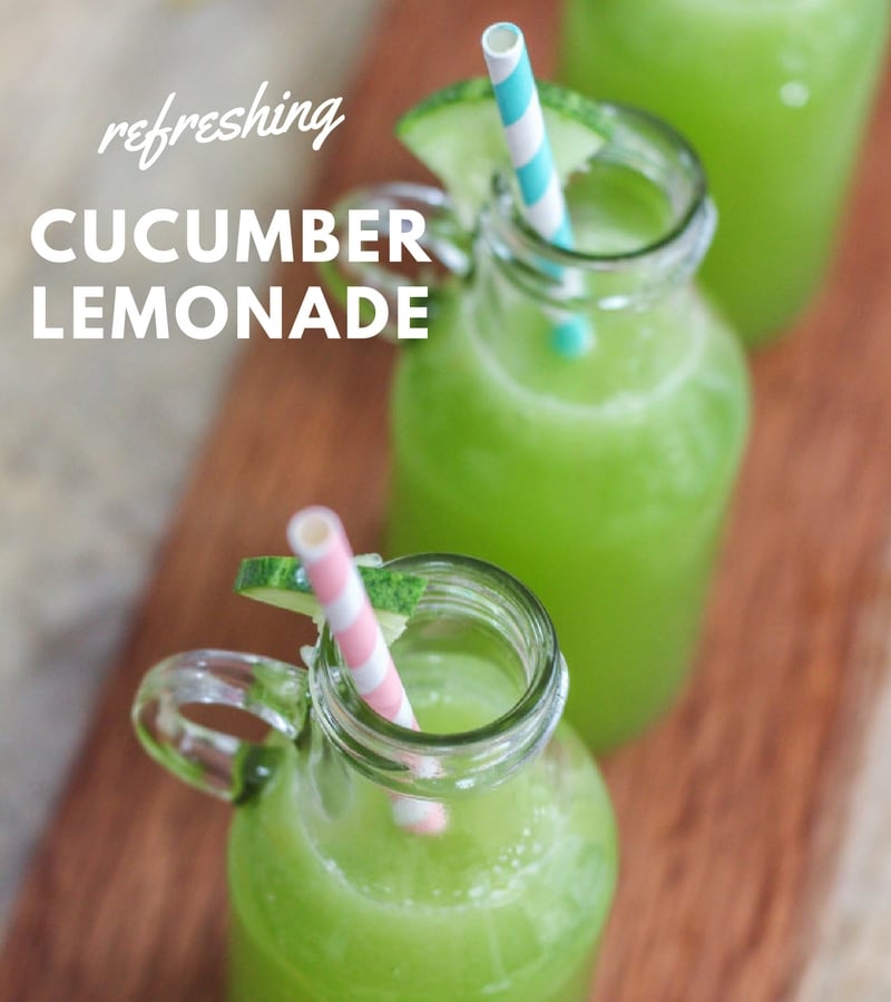 Mocktail recipes cucumber lemonade
