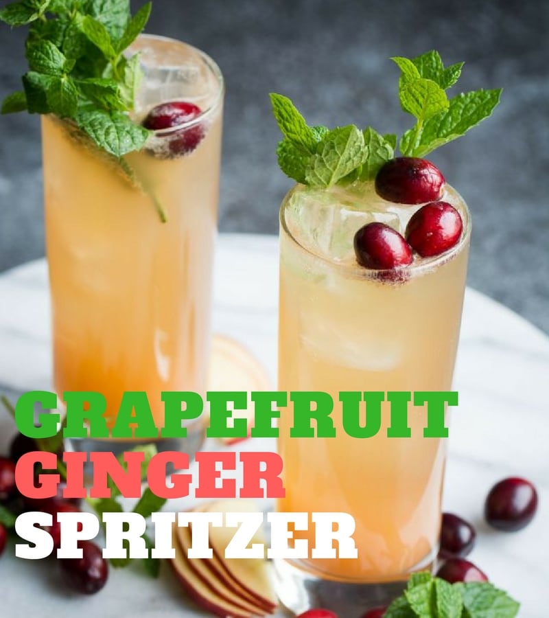 Mocktail recipes grapefruit spritzer