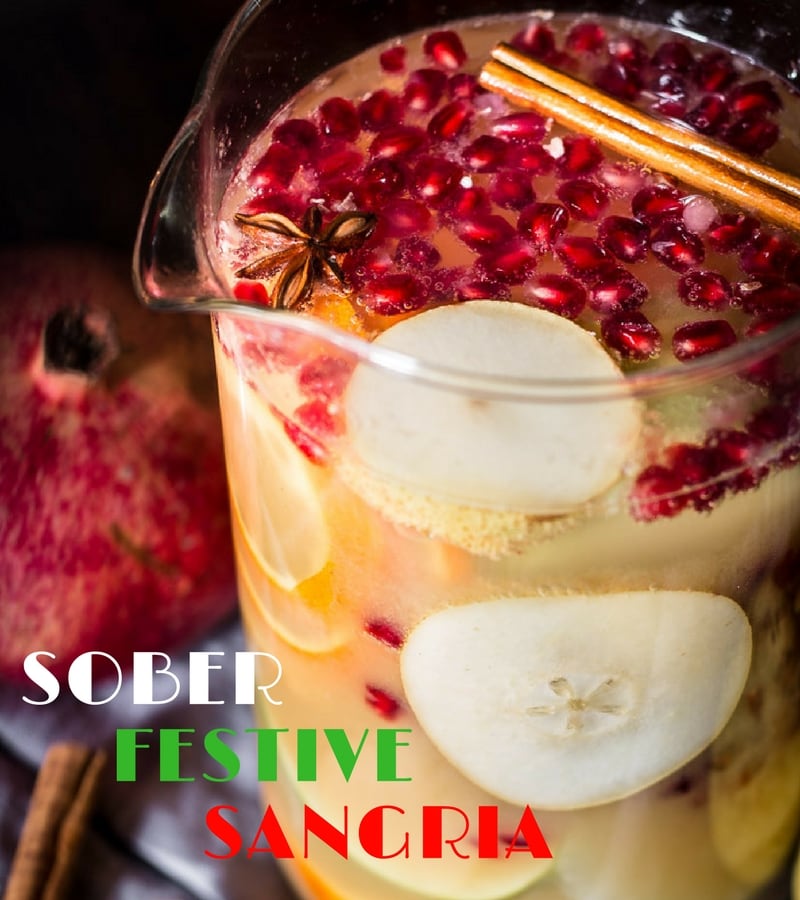 Mocktail recipes sober festive sangria