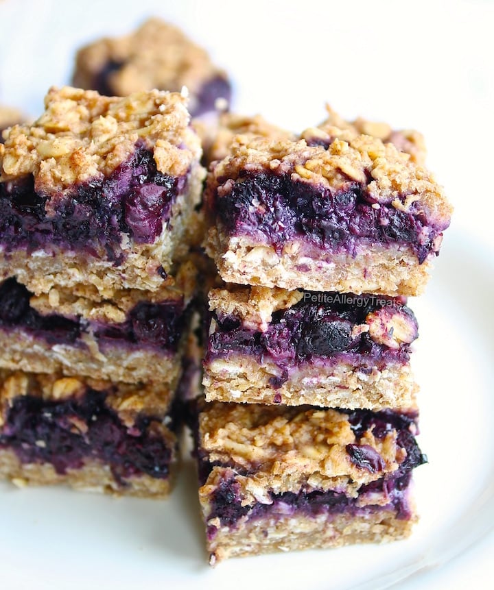 OMDetox Sugar-Free Desserts - Blueberry Breakfast Oat Bars