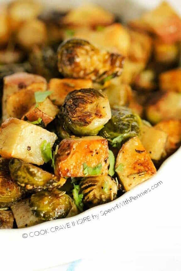 OMDetox Cancer Prevention - Roasted Potatoes & Brussels Sprouts