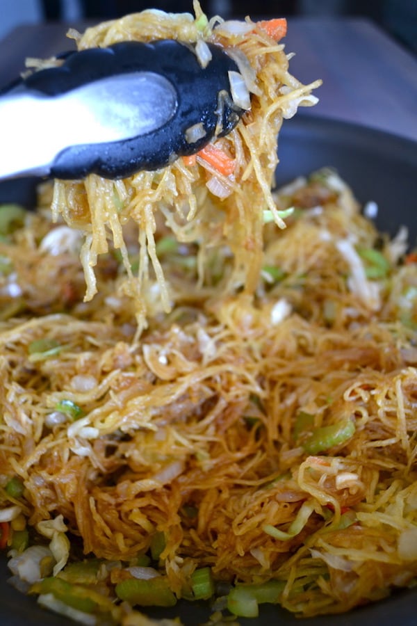 OMDetox Gluten-Free Vegan - Spaghatti Squash Chow Mein