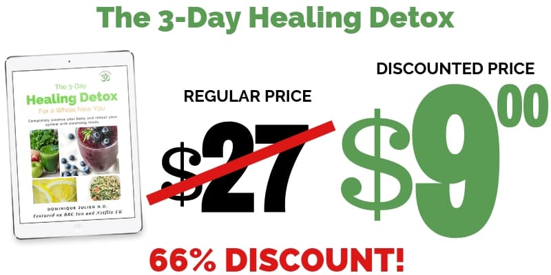 Om detox 3-day healing detox discounted price, $9.00 today, 66% discount